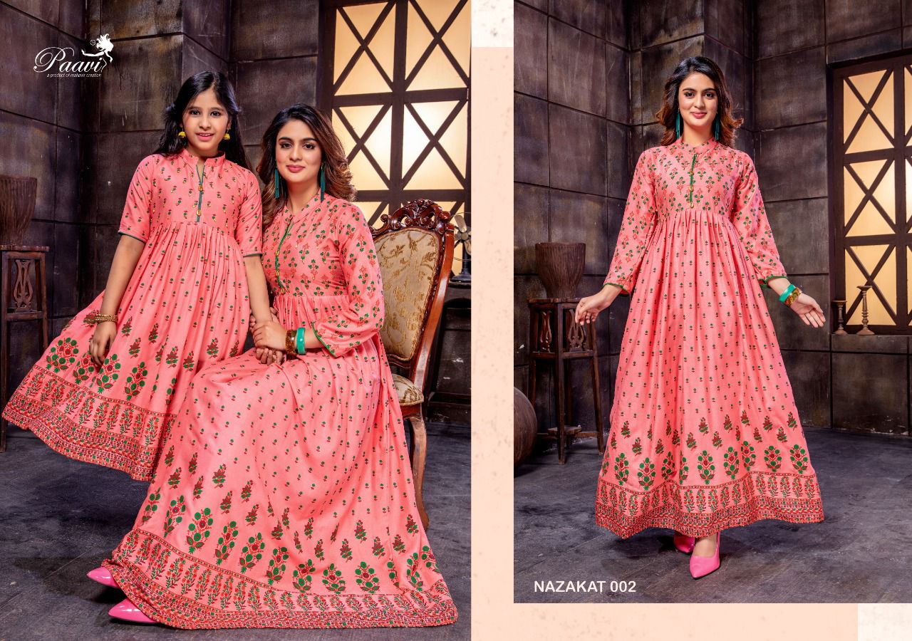 Nazakat Vol 2 By Paavi Long Anarkali Kurtis Catalog
